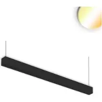 ISOLED LED Aufbau/Hängeleuchte Linear Raster 40W, anreihbar, schwarz, ColorSwitch 3000/3500/4000K