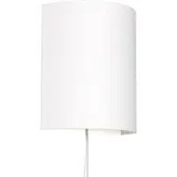 Licht-Erlebnisse Moderne Wandleuchte mit Kabel Anschluss Weiß elegant Weiß Loft Wandlampe ALICE