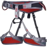 Camp Flint Klettergurt rot L mit verstellbaren Beinschlaufen und 4 Materialschlaufen