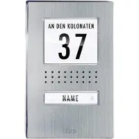 M-E MODERN-ELECTRONICS Türsprechanlage Kabelgebunden Außeneinheit ADV 110.1 EG 1 Familienhaus Edelst (ADV 110.1 EG)