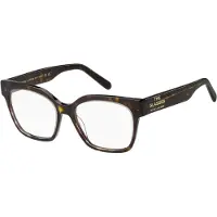 Marc Jacobs Damen MARC 801 AIO Rahmen von BRILLEN Acetat Transparent Quadratisch Normal