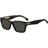BOSS Sonnenbrille aus schwarzem Acetat mit goldfarbenen Scharnieren Grösse ONESI