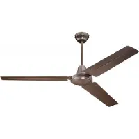 WESTINGHOUSE Deckenventilator Industrial braun leise 142 cm, braun / rost, für Wohn- / Esszimmer, Metall, Modern