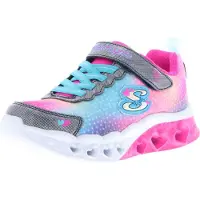 SKECHERS Flutter Heart Lights Simply Love Kle k d Schlupf Auf Licht Oben Turnschuhe Mehrfarbig – 9,5 Großbritannien - 27 EU - 10,5 US / Mehrfarbig