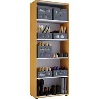 VCM Holz Grosser Schuhschrank Vandol mit Drehtüren