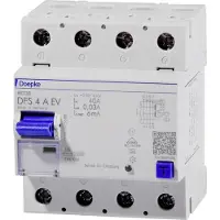 Doepke FI-Schalter 4-polig 40 A 0.03 A Typ A für Elektromobilität N links DFS4 040-4/0