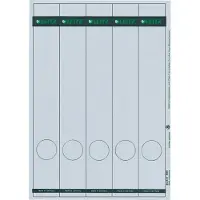 Leitz Rückenschilder lang, PC-beschriftbar, Rückenbreite 50 mm, selbstklebend 125 St., hellgrau
