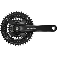 Shimano FC-TY501 Kurbelgarnitur 6/7/8-fach 48-38-28 Zähne schwarz 170mm 2022 Kurbelgarnituren