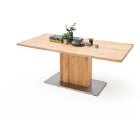 MCA Esstisch Säulentisch Greta | Balkeneiche massiv | 220 x 100 cm