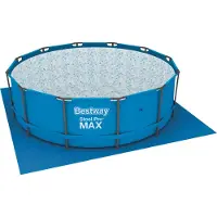 Bestway PE-Bodenplane 396 x 396 cm, blau, quadratisch