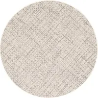 Snapstyle In & Outdoor Teppich Flachgewebe Oslo Creme Schwarz Meliert Rund, Größe:133 cm Rund