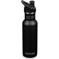 Klean Kanteen Trinkflasche Classic - Sport Cap - Schwarz - 532ml