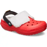 Crocs Pantoletten Classic Lined Santa Clog 210933 Rot