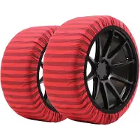 ISSE Auto-Schneeketten Classic Rot Textil Größe 66 1193104