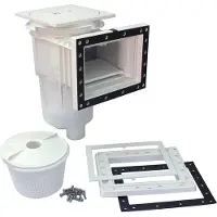 AstralPool 11309 Skimmer Standardmundstück Quadratische Abdeckung Für Liner Pools 17.5l Durchsichtig Durchsichtig One Size