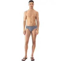 Mey Badehose Serie Classic Stripe Yacht Blue | Größe L