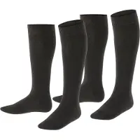 Esprit Kinder Kniestrümpfe Foot Logo 2er Pack - schwarz - 35|36|37|38
