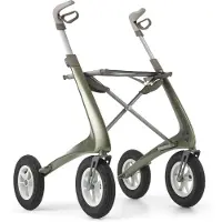 Thuiszorg Webshop Carbon Overland Rollator metallic-grün 1 St