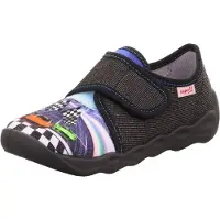 Superfit Bumblebee Hausschuhe, Schwarz, 35