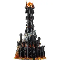 LEGO Icons Der Herr der Ringe: Barad-dûr, Bauset für Erwachsene mit den Minifiguren Sauron, Gothmog, Ork, Frodo, Sam und Gollum, Erinnerungsstück zum Film, Sammlerstück für Fans 10333