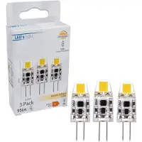 Proventa LED's light LED SMD Leuchtmittel - Kapsel G4, 1W, 2700K, Klar, 330°, dimmbar - 3er Pack - 95 lm
