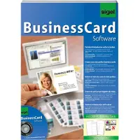 Sigel SW670 BusinessCard Software,Gestaltungs-Software für Visitenkarten, Unter Windows 98SE/2000/ME/XP/Vista/7/8/10. D/GB/F/I/NL, 1 Packung