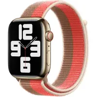 Apple Sport Loop Armband für Watch | 44/45/46/49 mm - Pink Pomelo/Tan