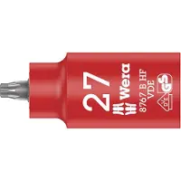 Wera 8767 B VDE HF TORX Zyklop Bitnuss, isoliert, mit 3/8"-Antrieb, mit Haltefunktion