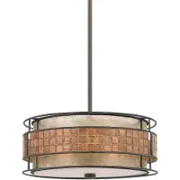 QUOIZEL Zeitgenössischer Kronleuchter Laguna Metall Kupfer Renaissance 4 Lichter E27