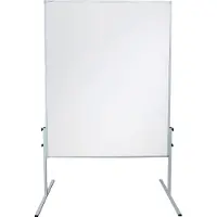 Franken Moderationstafel X-traLine, beidseitig, Oberfläche Metall weiß, B 1200 x H 1500 mm, MT2011