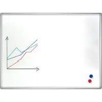 Franken Whiteboard PRO, emailliert, Wandmontage im Hoch- & Querformat, Stahl weiß lackiert & Aluminiumrahmen, magnethaftend, Ablageschale, 1200 x 1800 mm