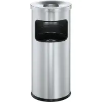 Durable Standascher mit Flammlöschkopf, silbermetallic