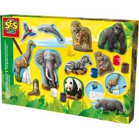 SES Creative Abformen und Bemalen - Tiere - - One Size - Kreatives Spielset