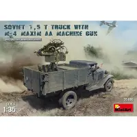 Mini art Soviet 1,5t Truck w/M-4 Maxim AA Machine Gun