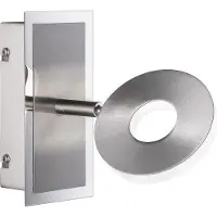 Honsel Leuchten Honsel Wandleuchte Dent 30214 (Metall, nickelfarben, LED, 1-flammig)