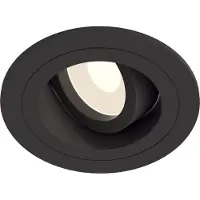 Maytoni Deckeneinbauleuchte Atom in Schwarz GU10 rund 92mm