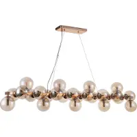 Maytoni Dallas Pendelleuchte MOD547PL-25G 25xG9, Gold, aus Metall, exkl. Leuchtmittel