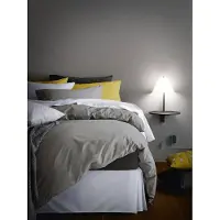 FABAS LUCE Goodnight Wandleuchte aus Metall und mundgeblasenem Glas, anthrazitfarben, 8-W-LED, 3000 K, Schutzklasse 2, Dimmfunktion per Knopfdruck