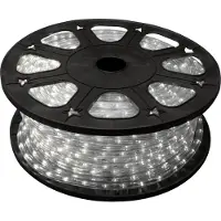 HQ Power Lichtschnur, 36 LEDs/Meter, 1 Kanal, für den Innen- und Außenbereich, kaltweiß, 45 m