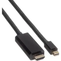Roline Mini DisplayPort Kabel, Mini DP-UHDTV, ST/ST, schwarz, 3 m