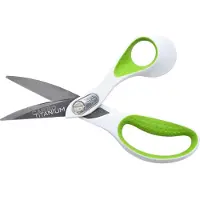 Westcott Schere Carbo Titanium, Stahl rostfrei, antihaftbeschichtet, für Rechtshänder, L 214 mm