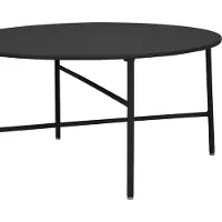 Ebuy24 Penny Gartentisch Ø 70 cm. H 35 cm, schwarz.