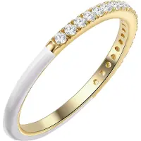 Glanzstücke Ring - Sterling Silber Ring Zirkonia - Gr. 52 - in Gold - für Damen