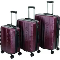 Bugatti Galatea Hard-Top Case Trolley 3er Set Red rot 77cm