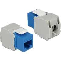 DeLOCK Keystone Modul Cat.6, UTP, blau