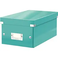 Leitz DVD Ablagebox Click + Store, eisblau