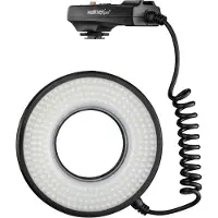 Walimex pro Macro LED Ringlicht DSR 232, Ringleuchte 14 W mit 232 LEDs, stufenlos dimmbares Videolicht