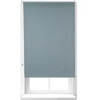 Relaxdays Verdunkelungsrollo, Hitzeschutz, Thermo Rollo Klemmfix, blickdichtes Seitenzugrollo 70x165, Stoff 66 cm, grau