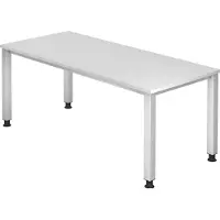 Hjh OFFICE PRO QUEO 19 S - Weiß 180 x 80 höhenverstellbar