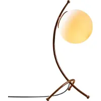 Opviq Tischlampe Yay 5012 , braun / rost, für Wohn- / Esszimmer, Glas, Tischlampe